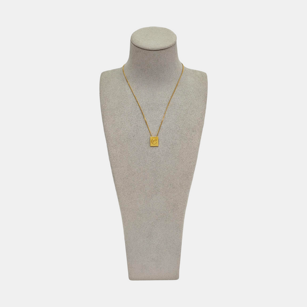 ALPHABET Brass Gold Necklace