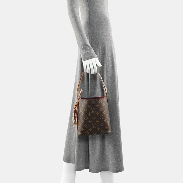 ALL IN BB Monogram Coated Canvas Brown