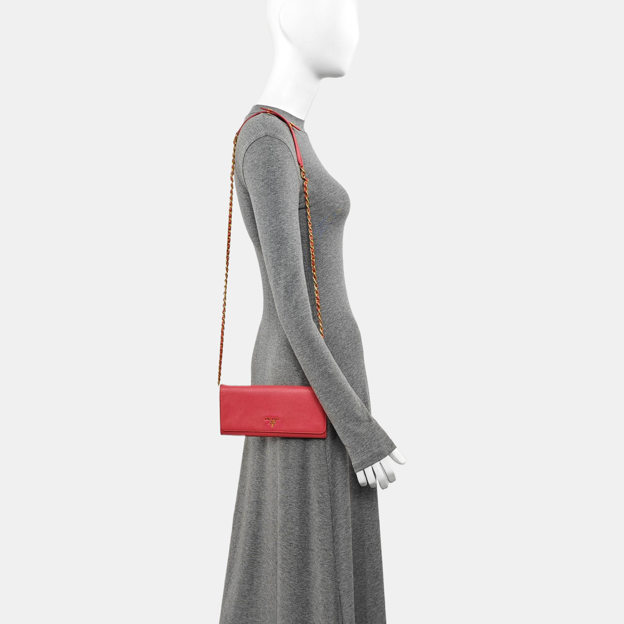 Calfskin Shoulder Bag Pink
