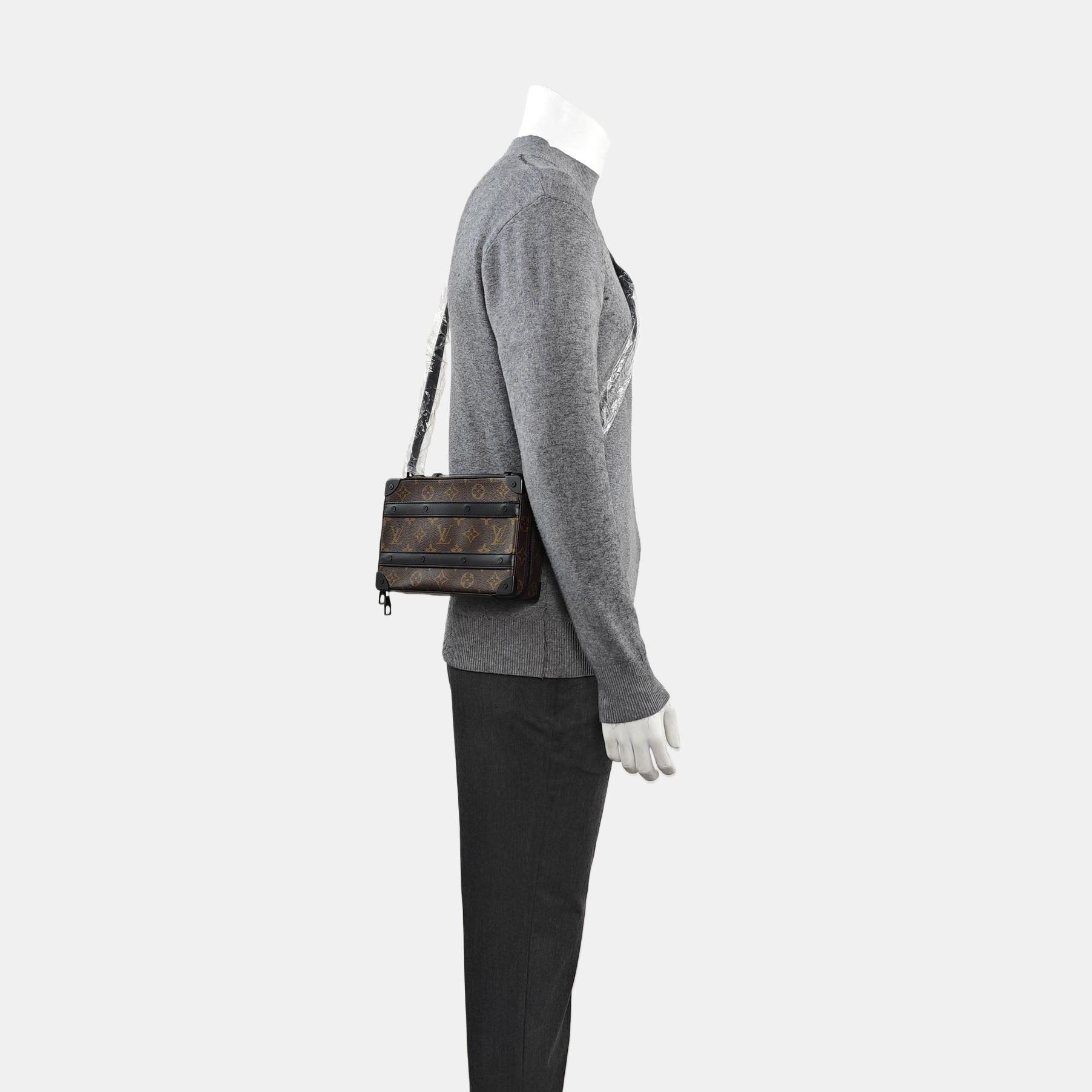 SOFT TRUNK Monogram Coated Canvas Brown