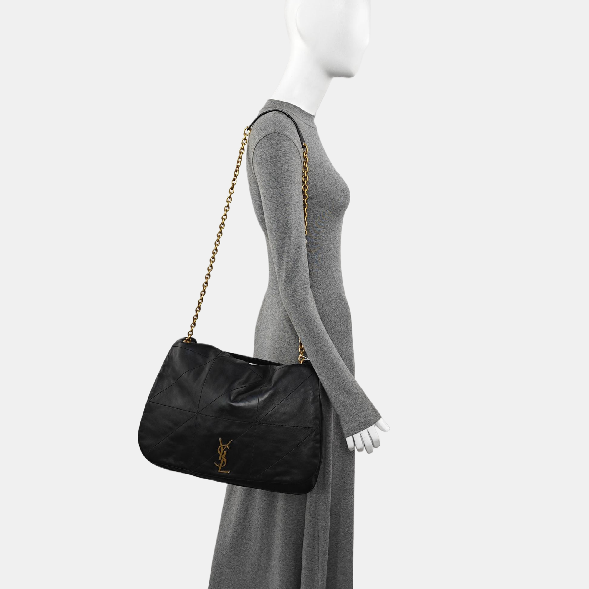 JAMIE 4.3 Quilted Lambskin Black