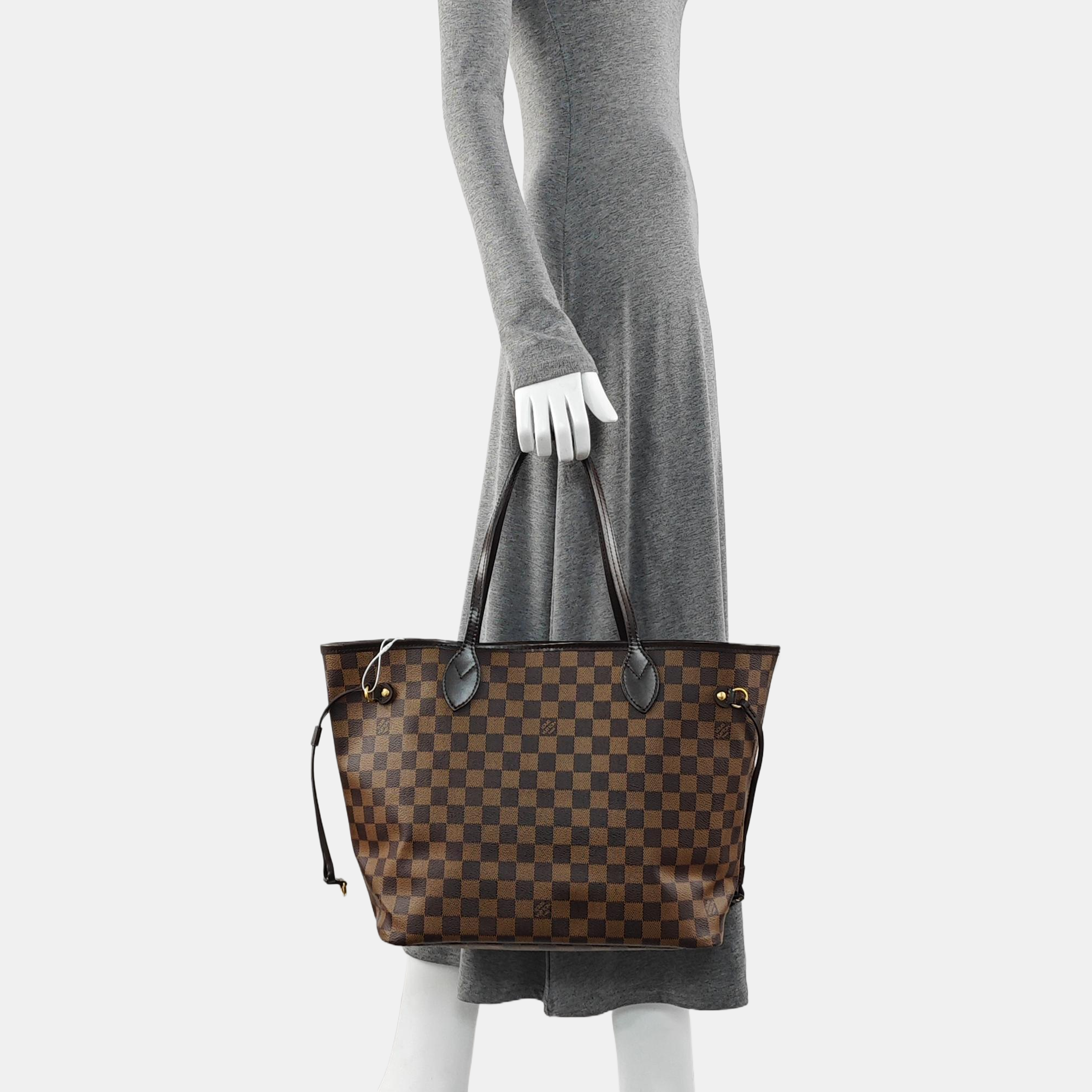 NEVERFULL MM Damier Ebene Coated Canvas Brown