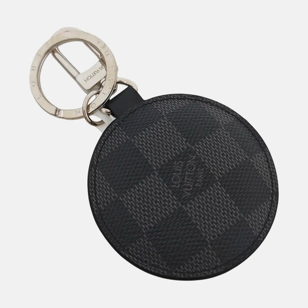 Leather Bag Charm Silver