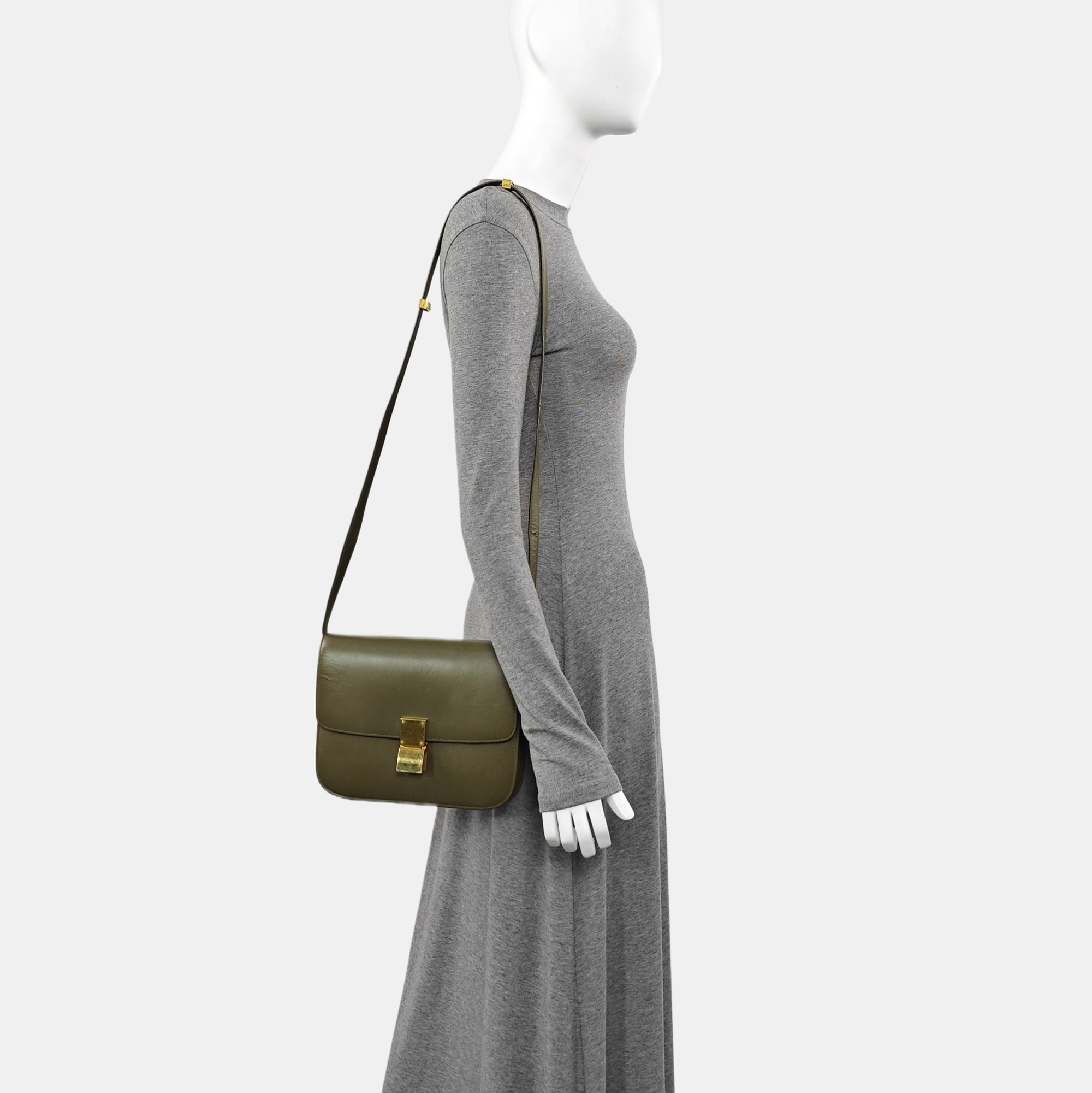 CLASSIC BOX Medium Calfskin Green