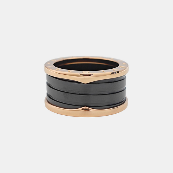 B.ZERO1 18k Rose Gold Ring EU 57