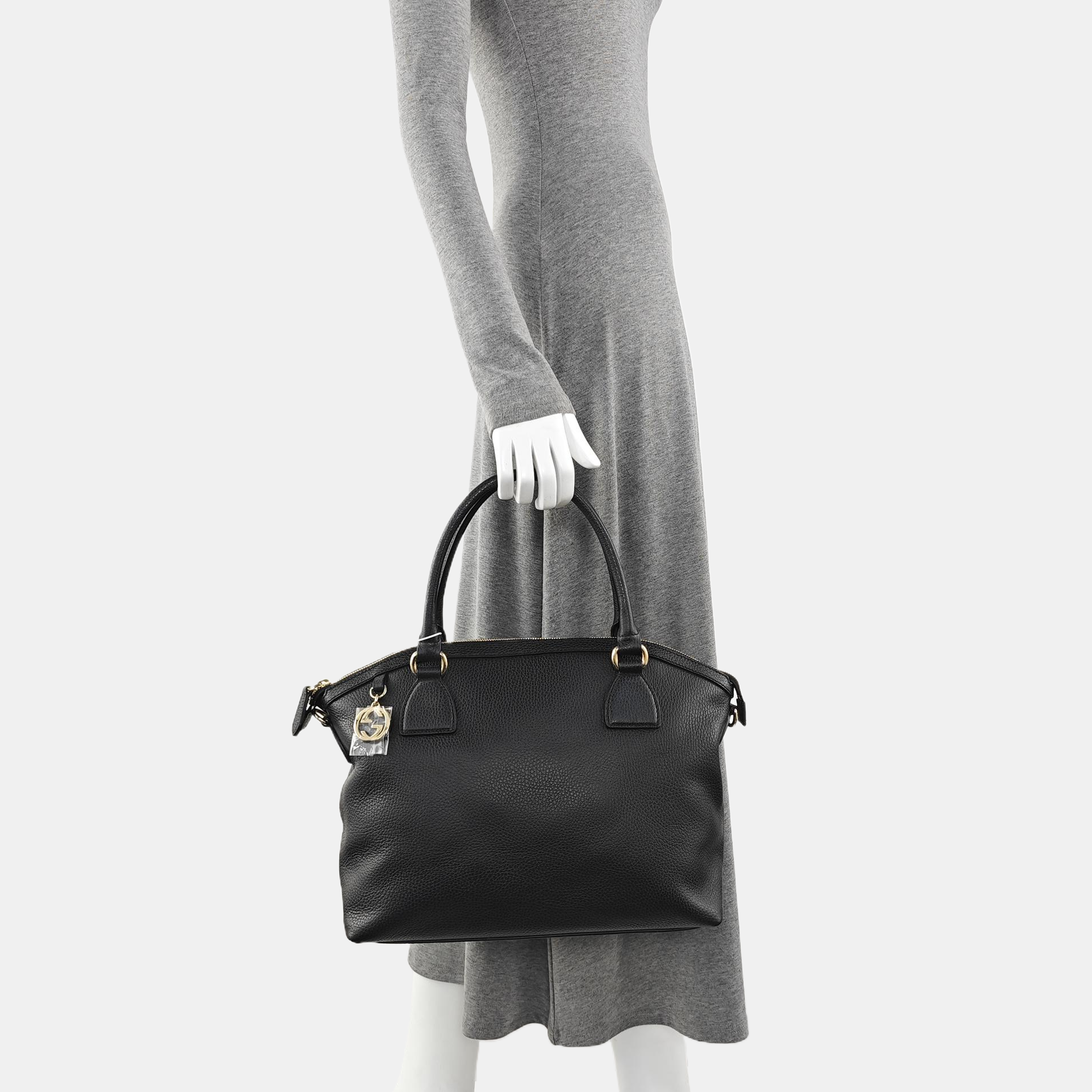 Microguccissima Calfskin Black