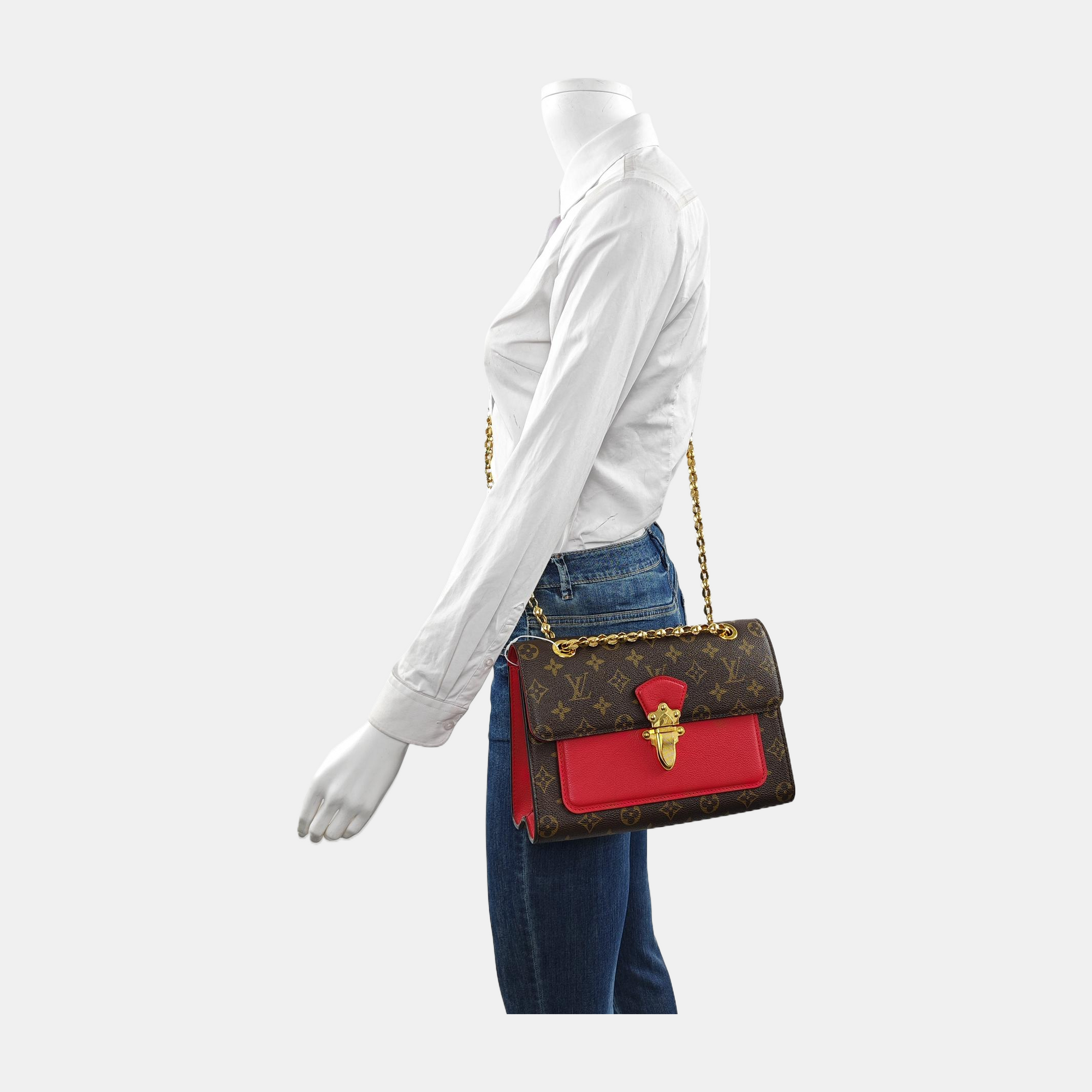 VICTOIRE Monogram Coated Canvas Brown