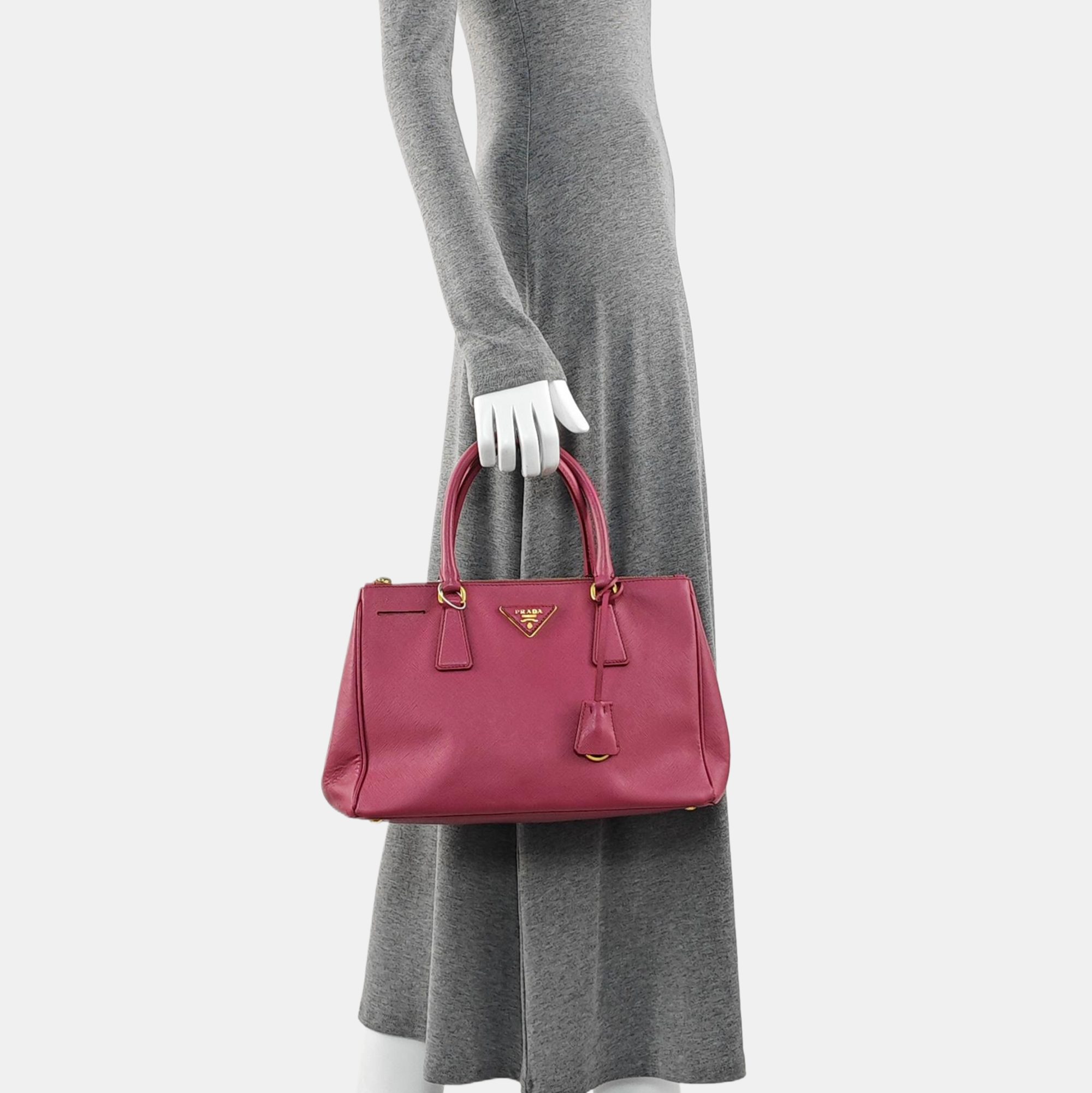 Galleria Medium Saffiano Calfskin Red