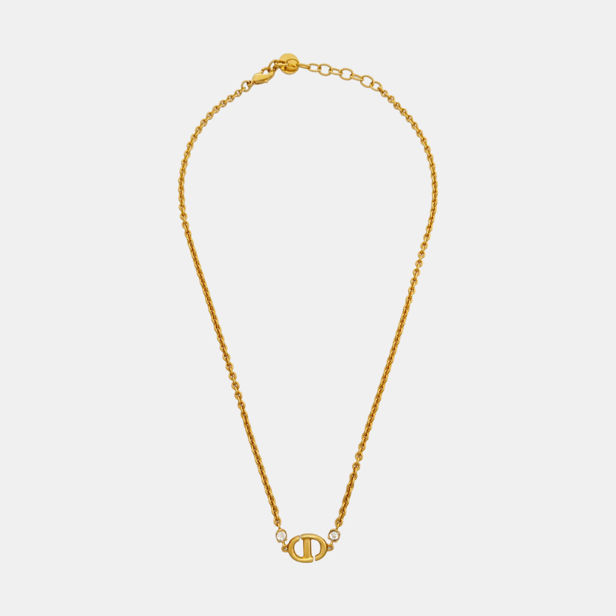 Petit CD Metal Gold Necklace