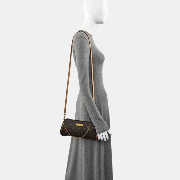 EVA Monogram Coated Canvas Brown