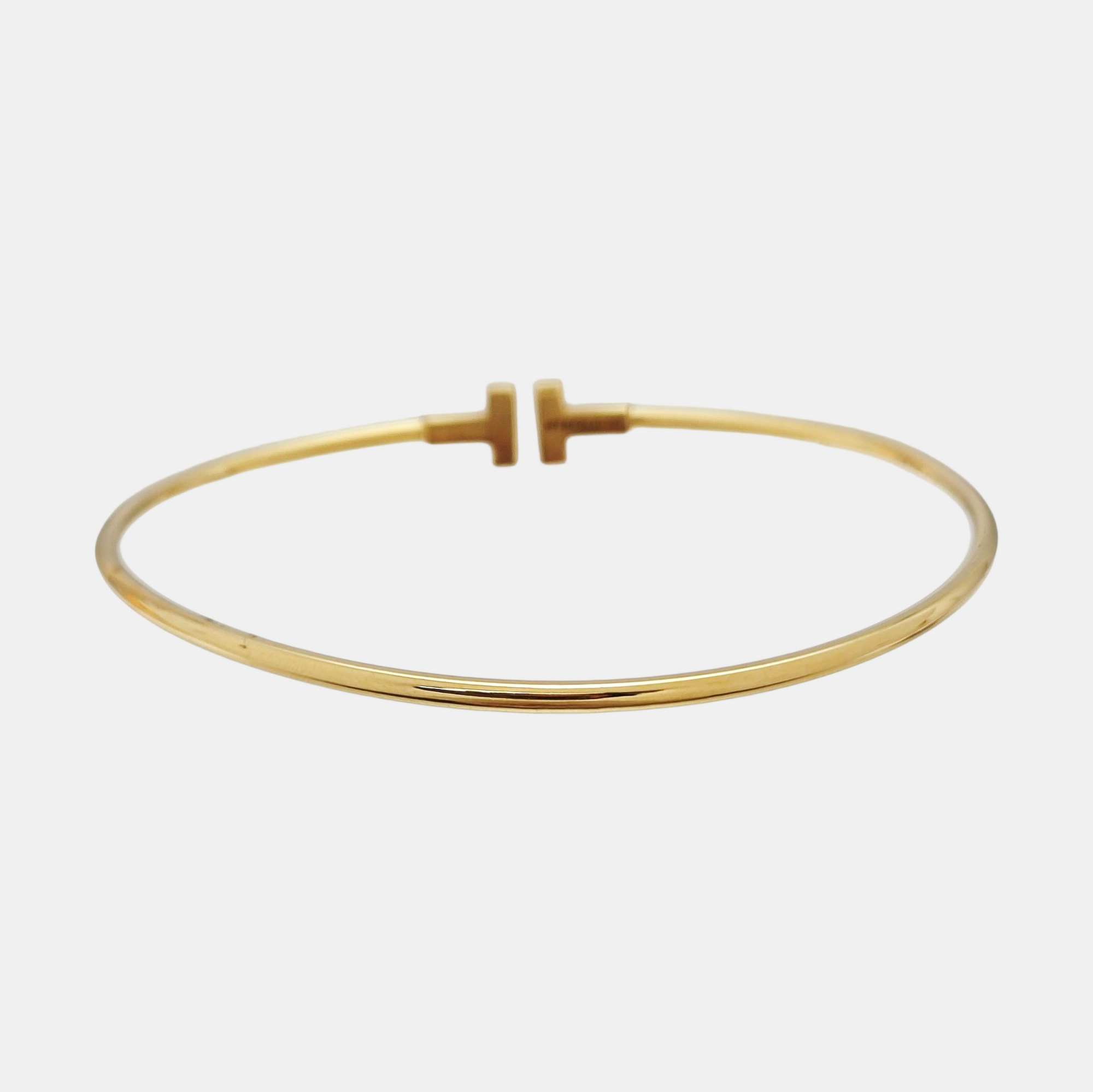 Tiffany T 18k Gold Bangle