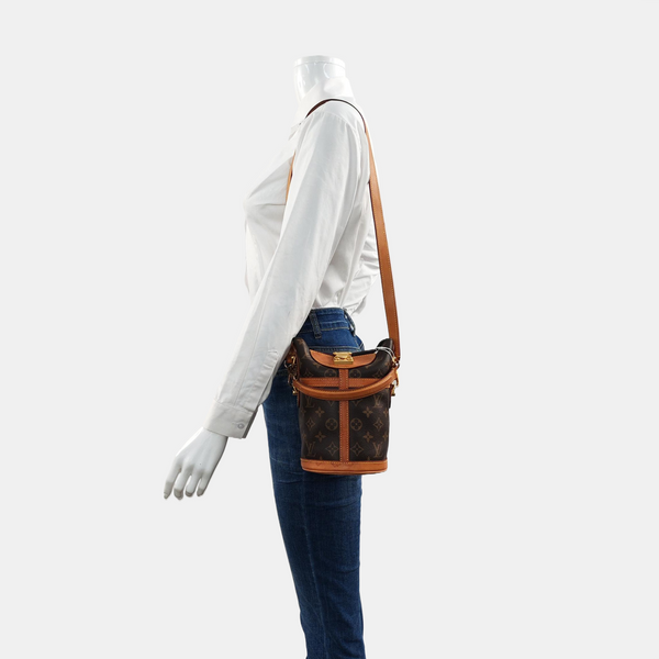 DUFFLE Monogram Coated Canvas Brown