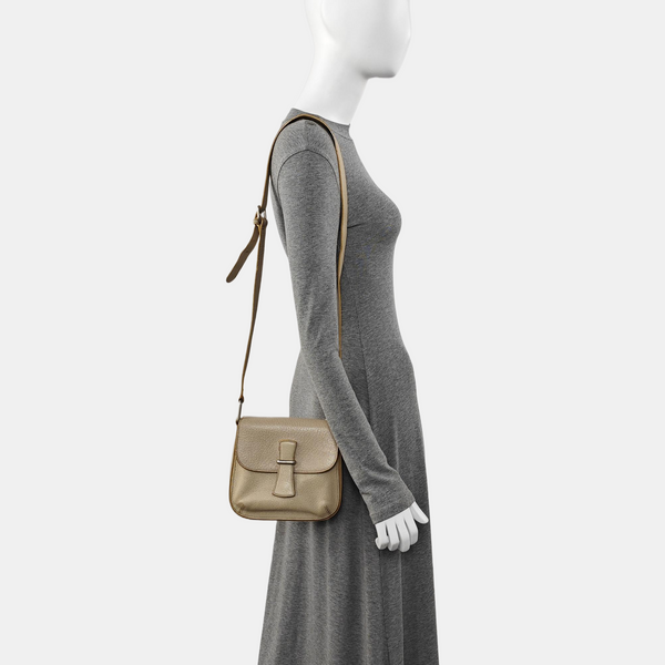 Calfskin Shoulder Bag Beige