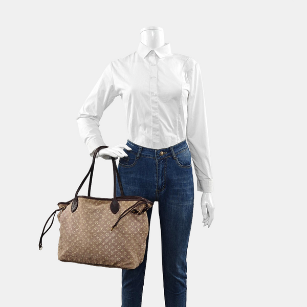 NEVERFULL MM Monogram Canvas Beige