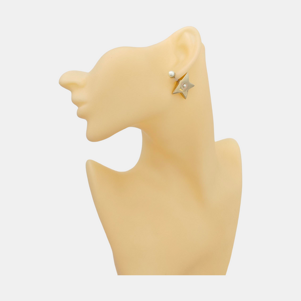 Metal Gold Stud Earrings