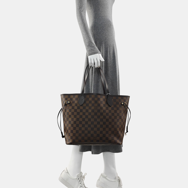 NEVERFULL MM Damier Ebene Coated Canvas Brown
