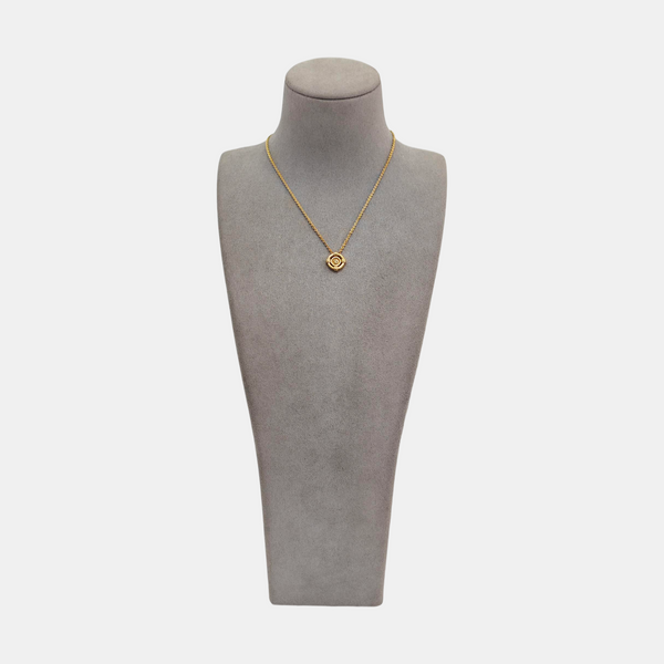 Petit CD Metal Gold Necklace