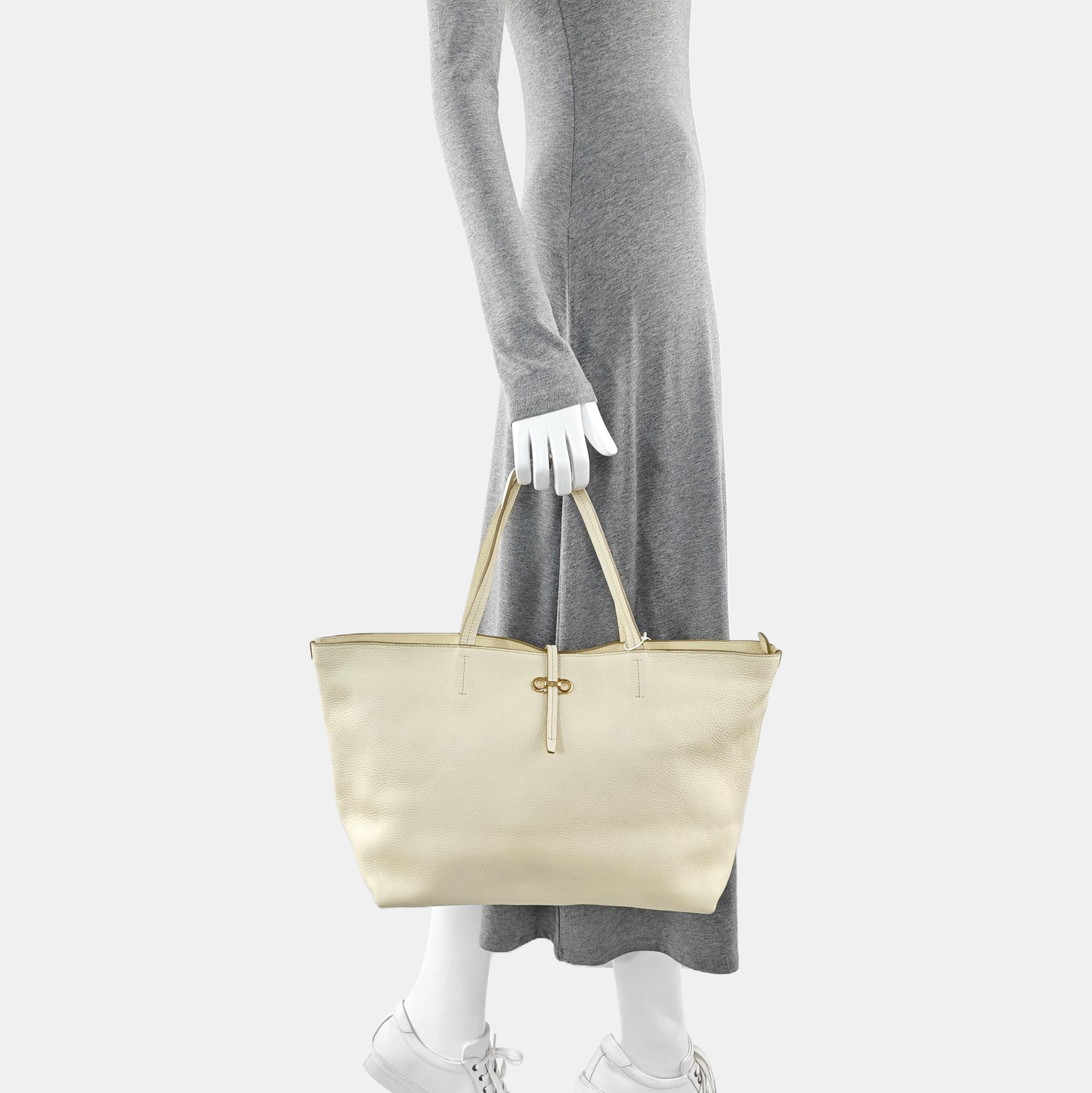Calfskin Tote Bag Beige