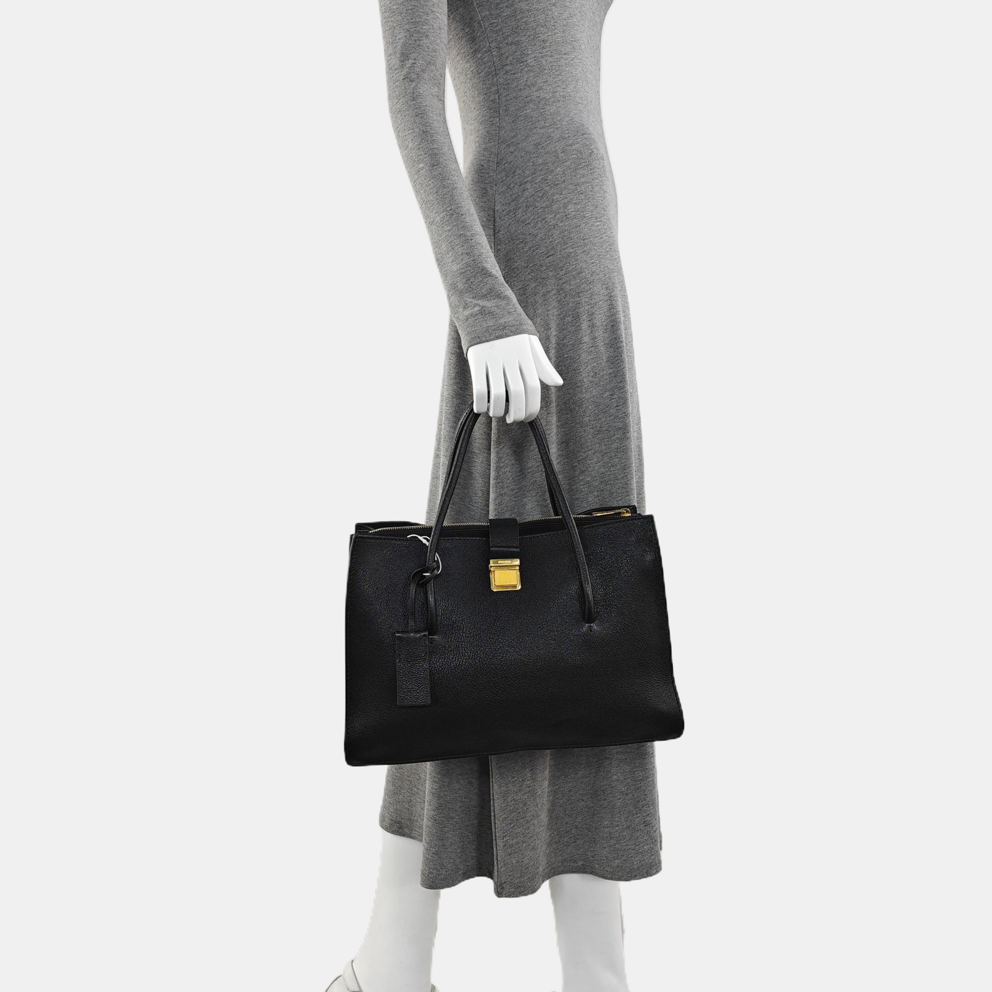Calfskin Tote Bag Black