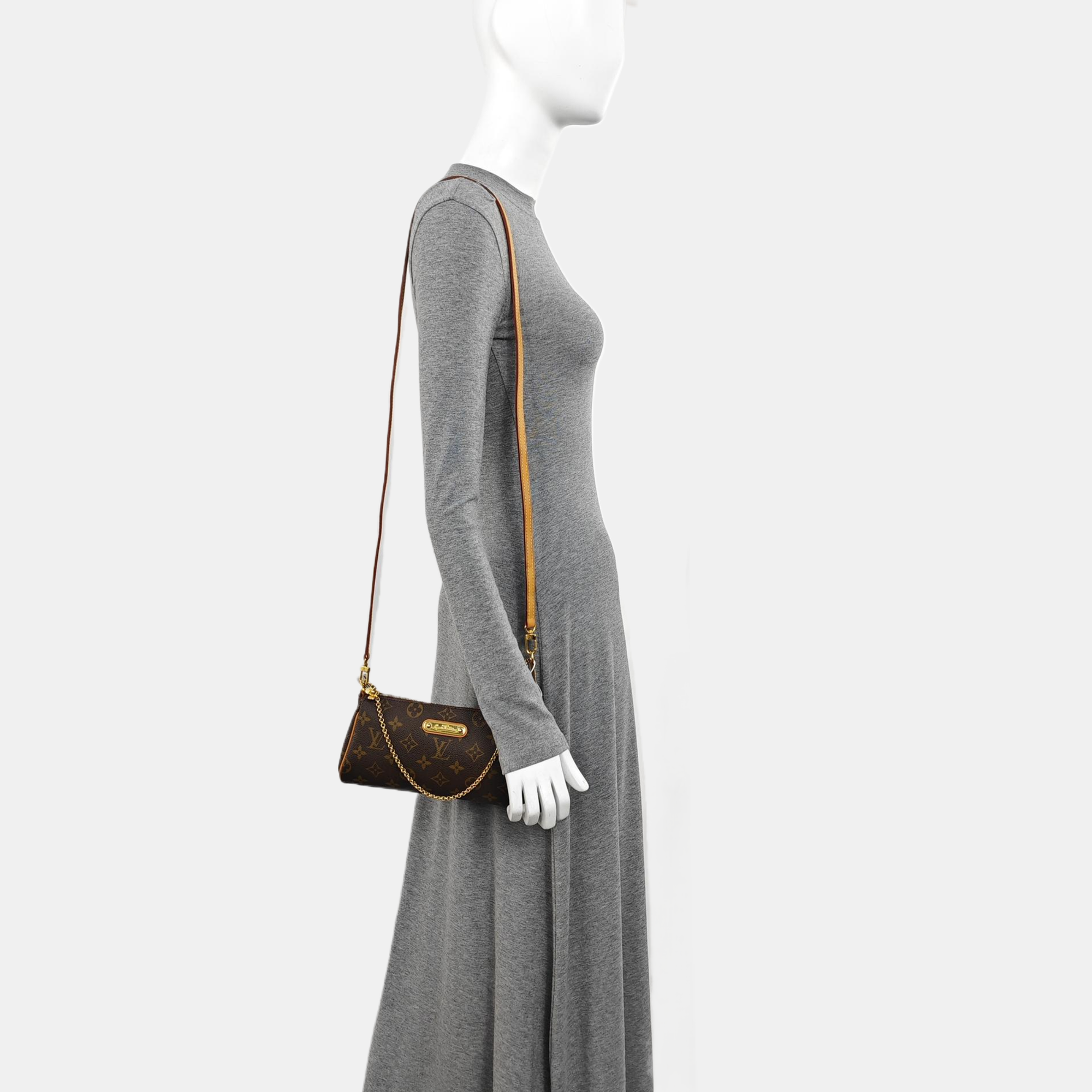 EVA Monogram Coated Canvas Brown