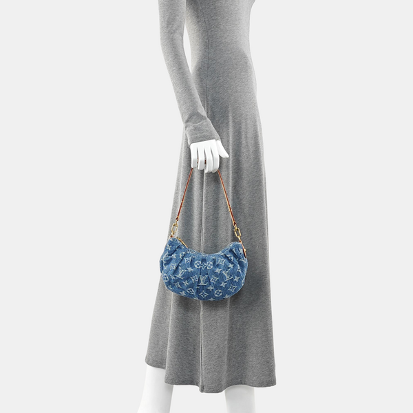 Pochette Valley Monogram Denim Blue