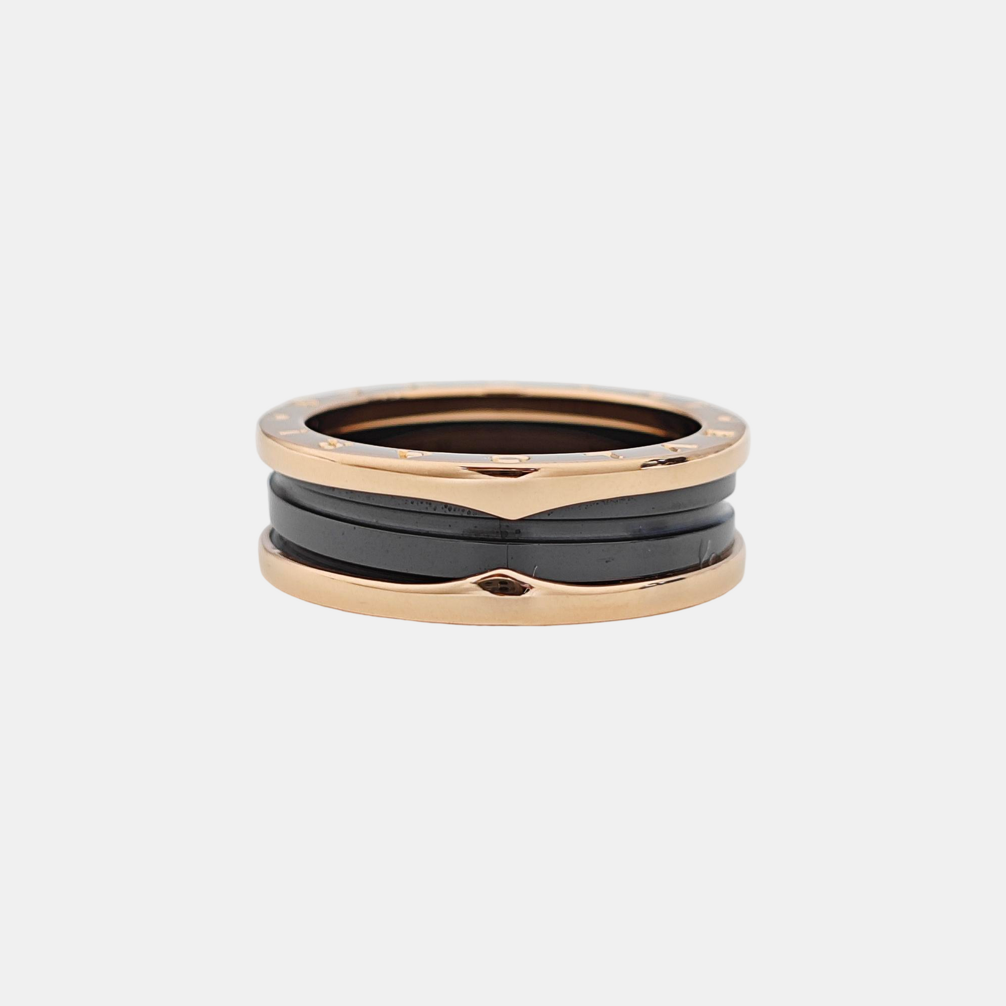 B.ZERO1 18k Rose Gold Ring EU 67