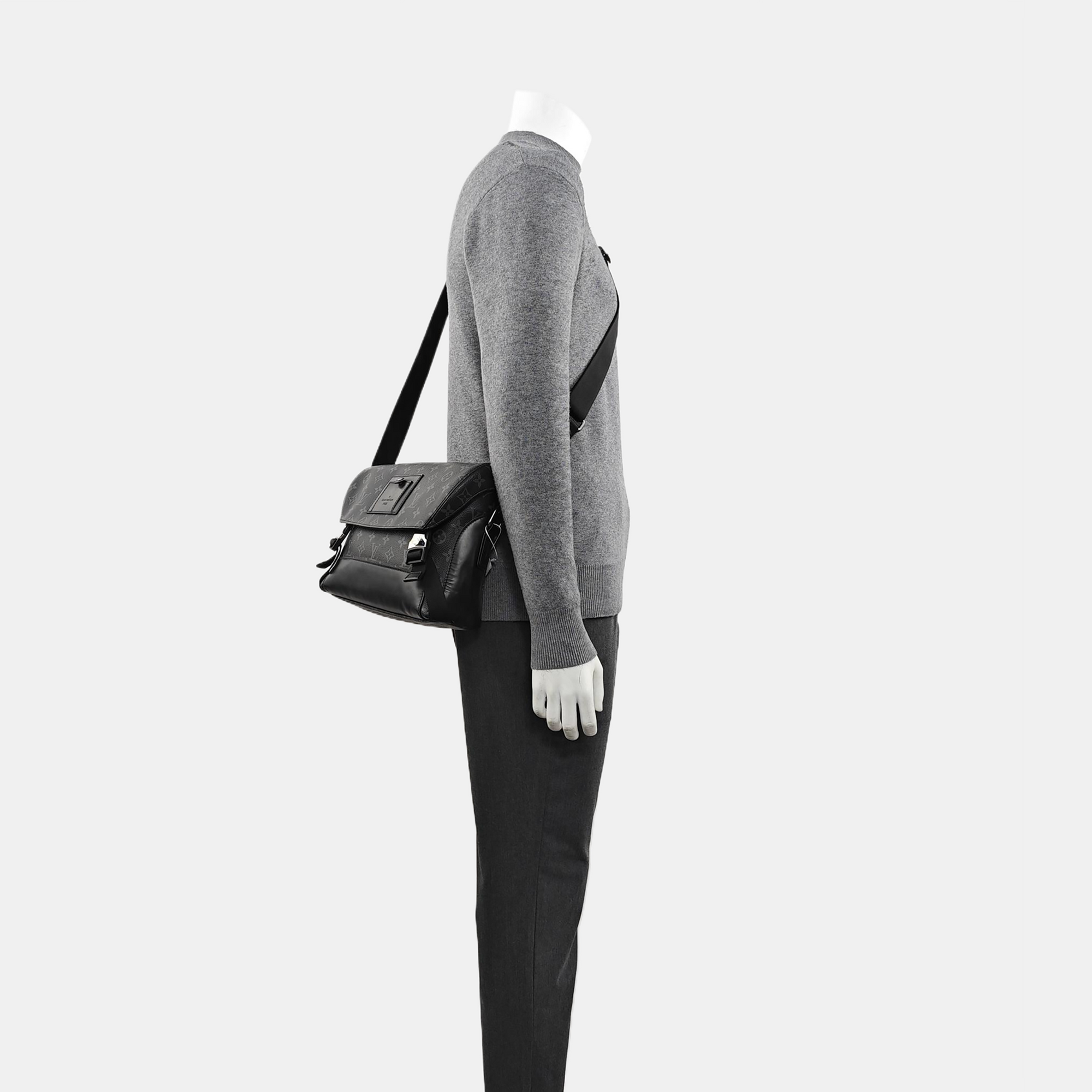 VOYAGER PM Monogram Coated Canvas Black