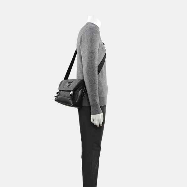 VOYAGER PM Monogram Coated Canvas Black