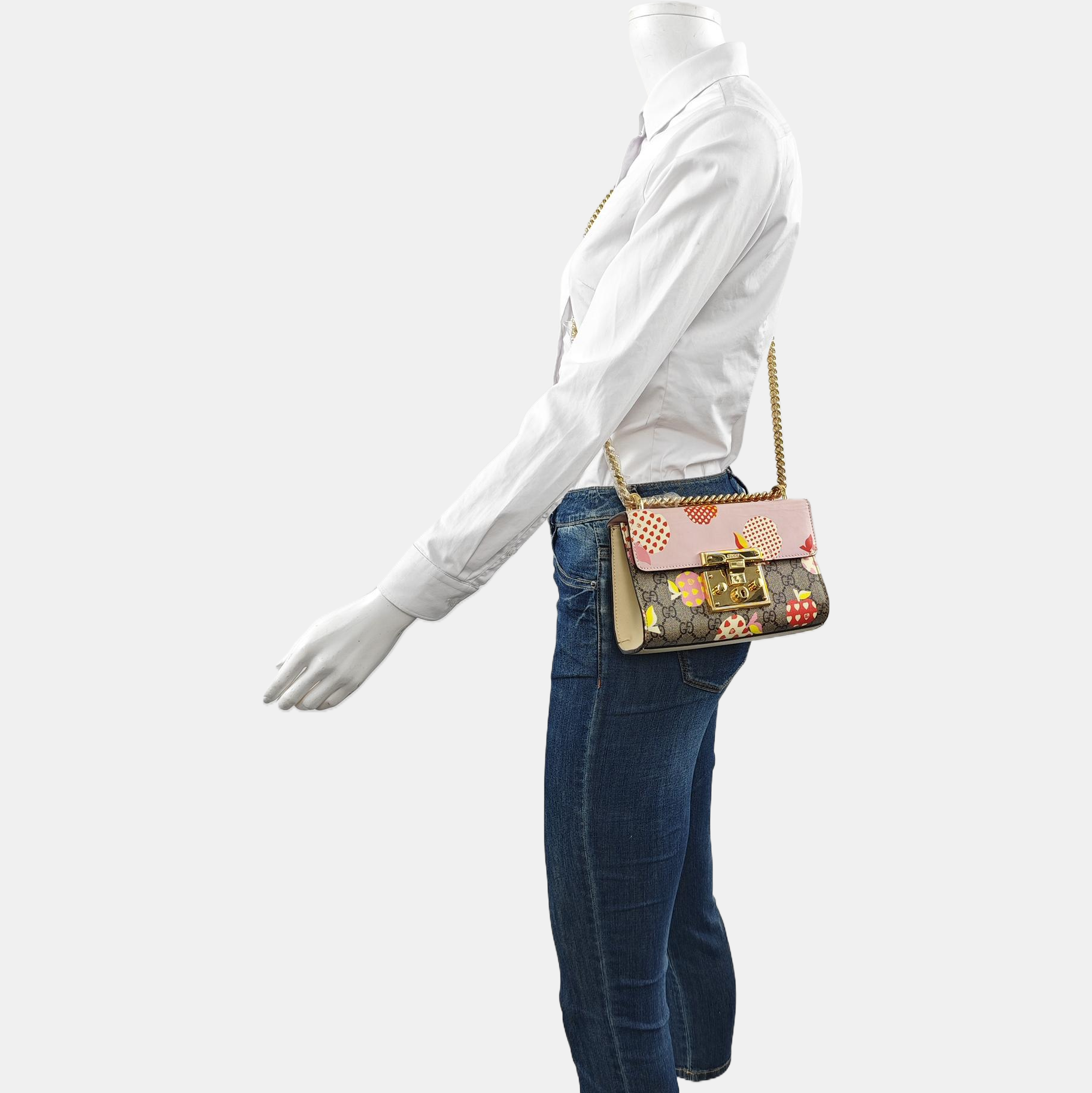 Authenticated pre-owned  Padlock Small Monogram Coated Canvas Multicolor - Shoulder Bag at Looply