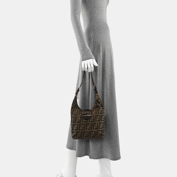 Canvas Top Handle Bag Brown
