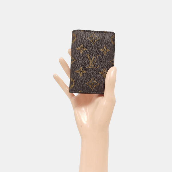 Monogram Coated Canvas Card Holder Brown