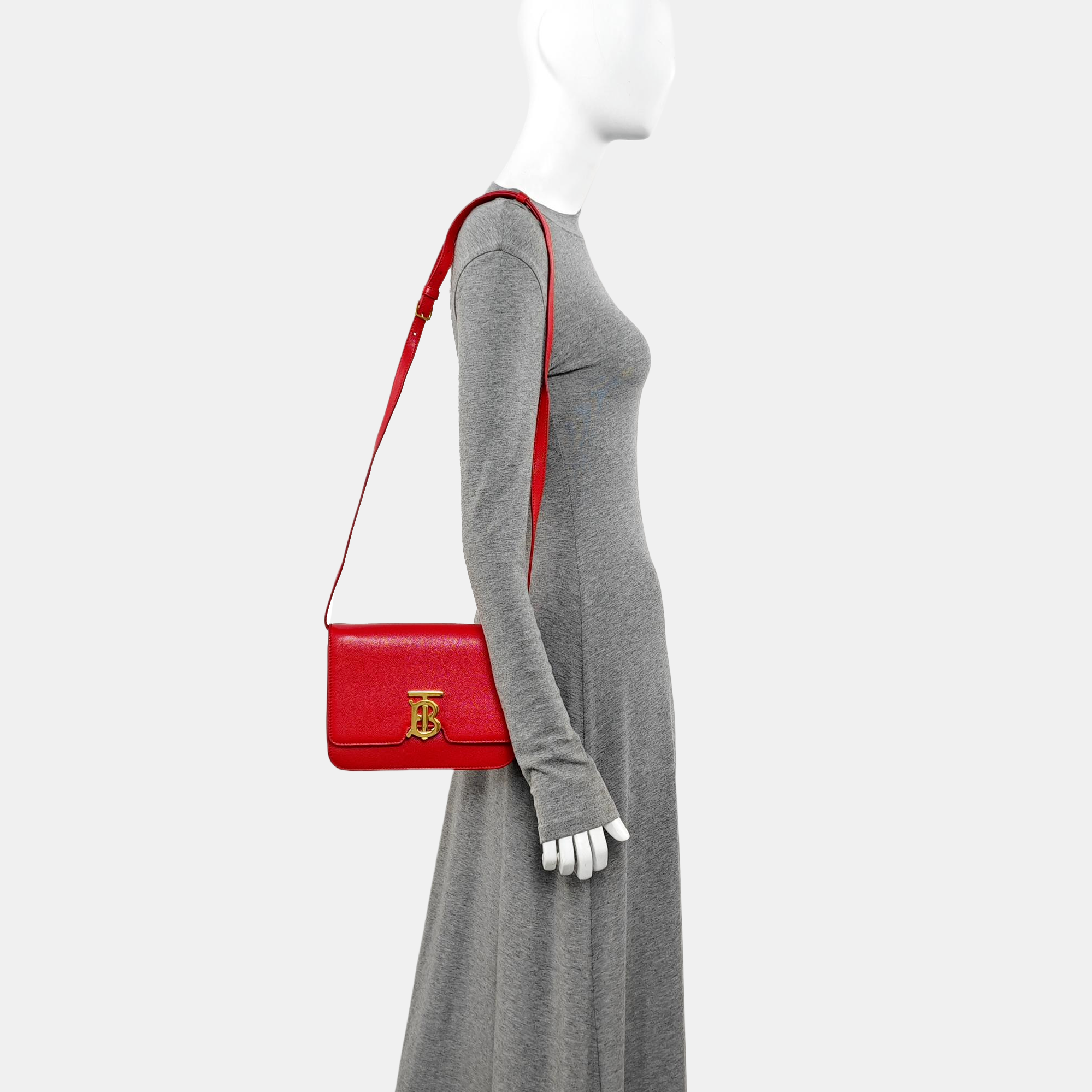 TB Small Calfskin Red