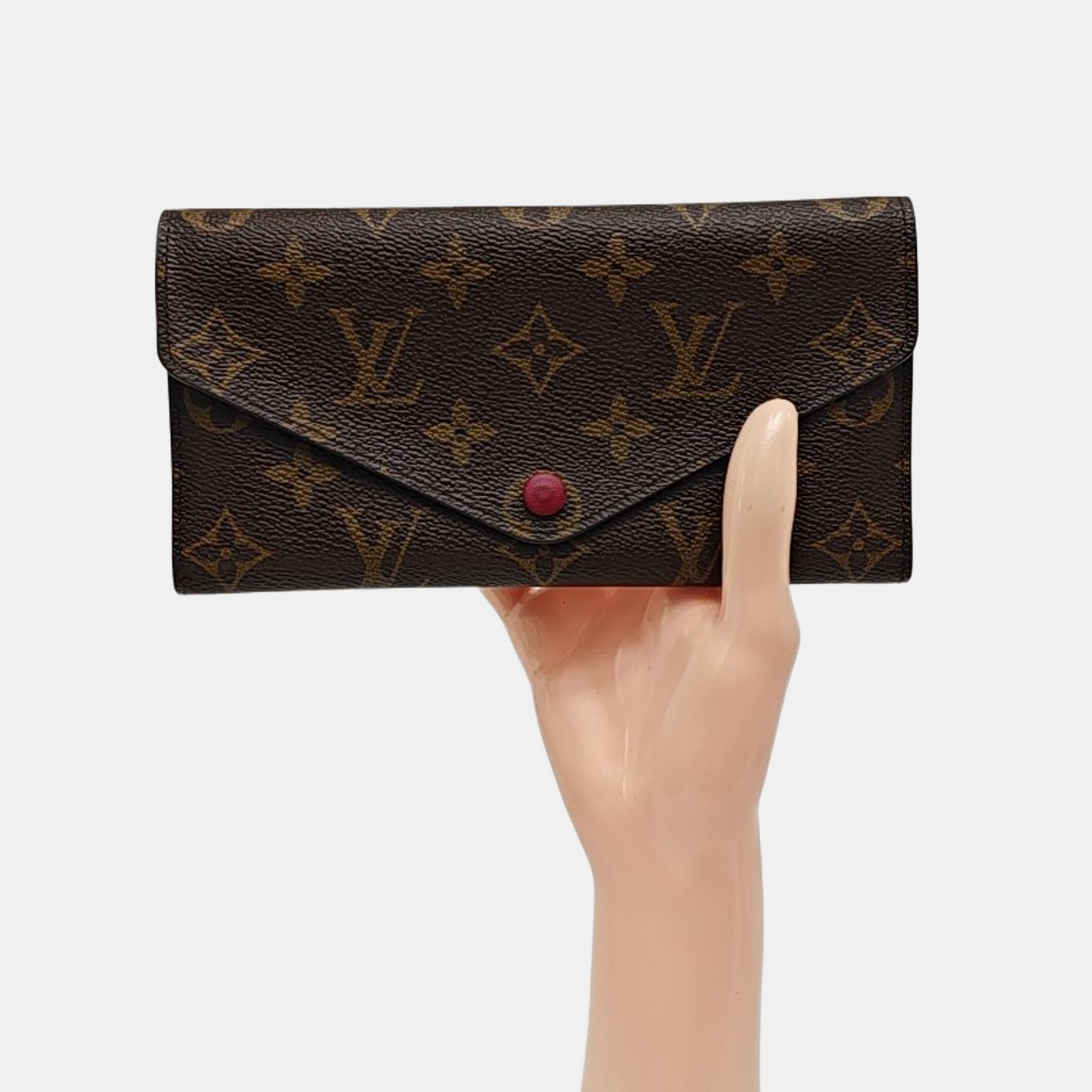 JOSÉPHINE Monogram Coated Canvas Brown Wallet