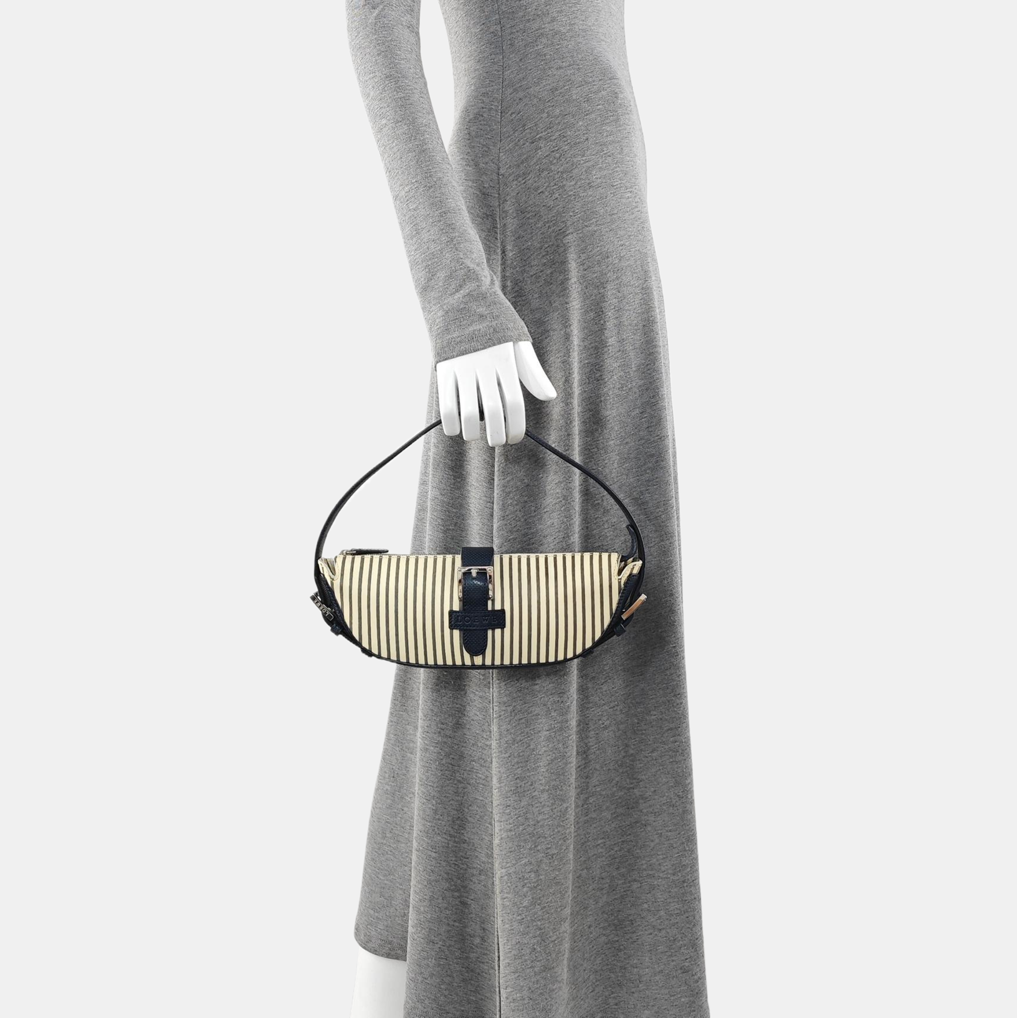 Calfskin Top Handle Bag Beige