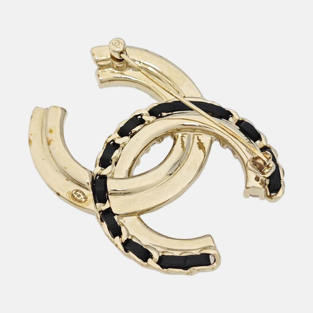 Metal Gold Brooch