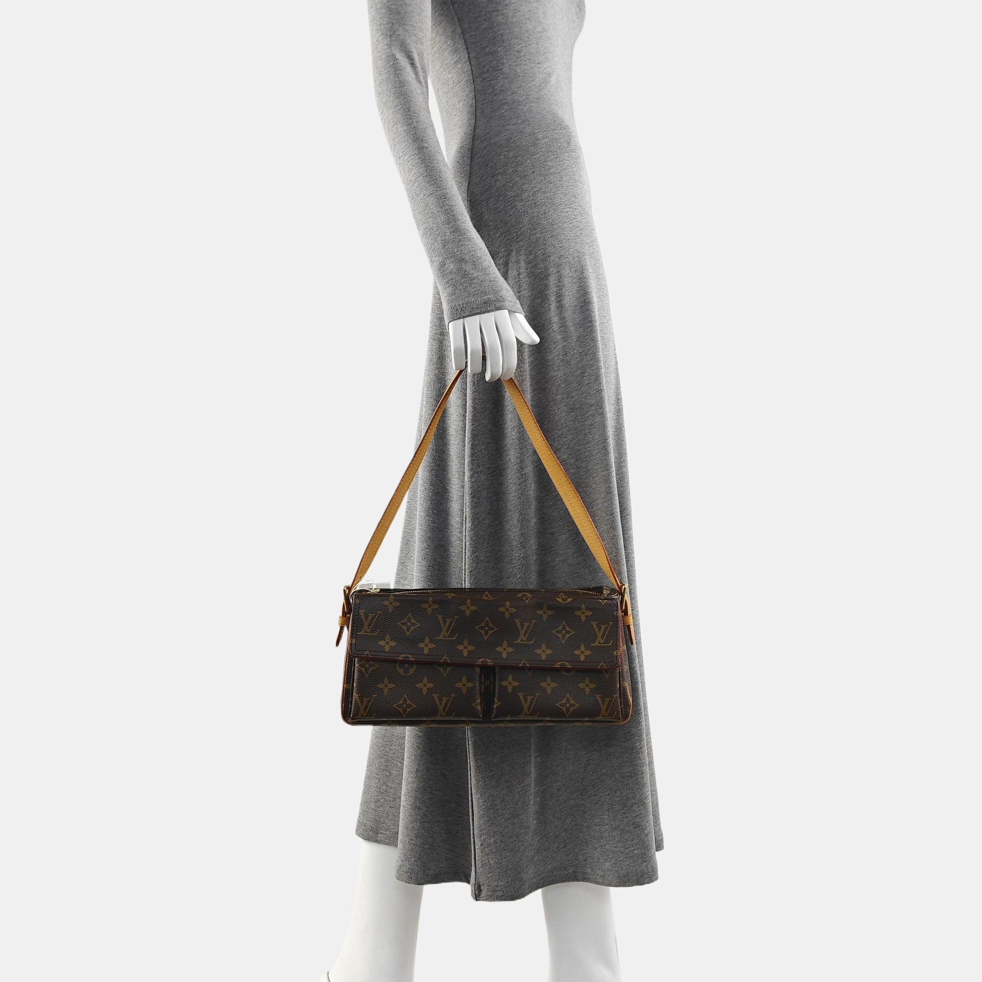 VIVA CITE Monogram Coated Canvas Brown
