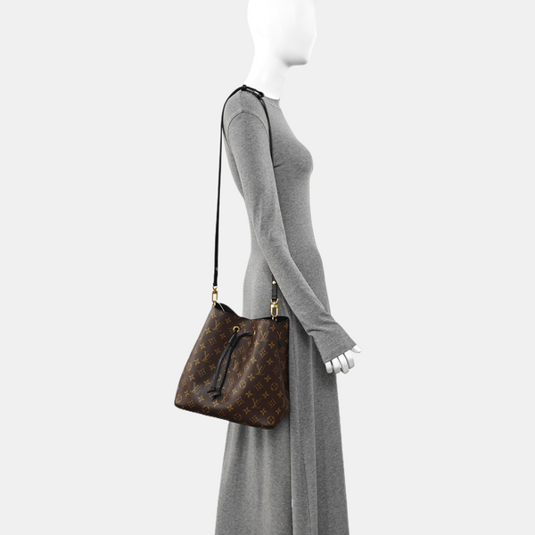 NÉONOÉ MM Monogram Coated Canvas Brown