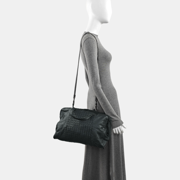 Calfskin Shoulder Bag Gray