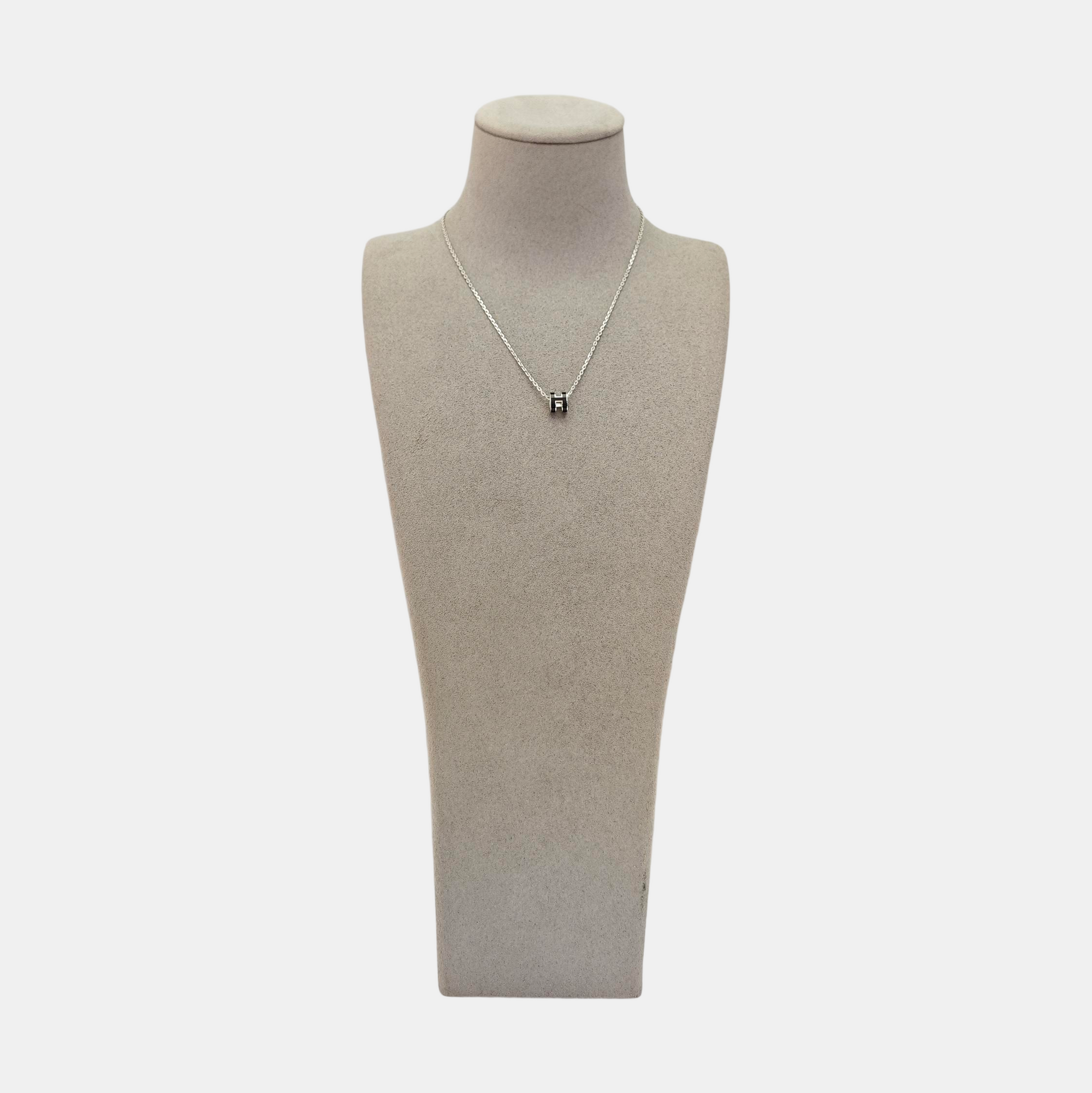 Pop H Metal Silver Necklace