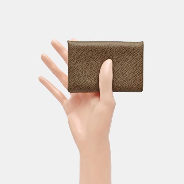 Calvi Epsom Gray Card Holder
