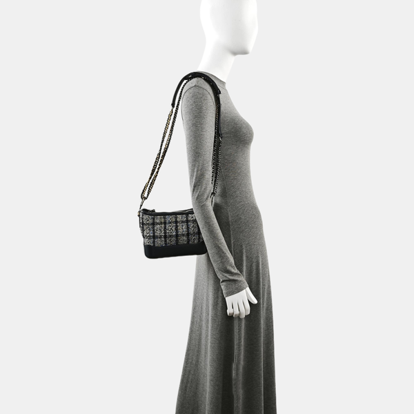 Authenticated pre-owned  GABRIELLE Small Quilted Wool Blue - Crossbody Bag at Looply