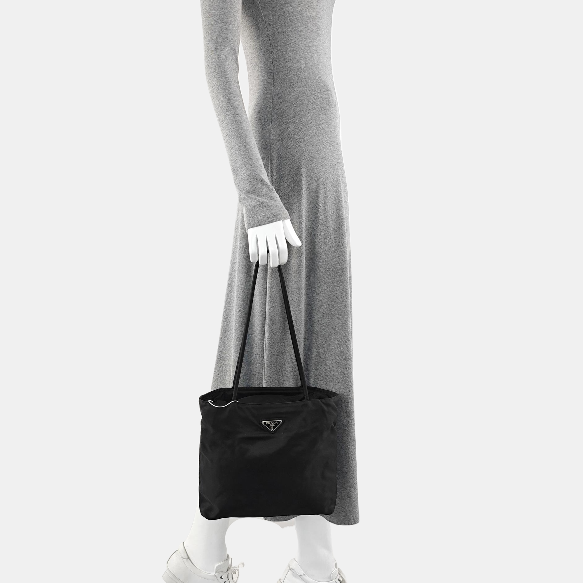 Nylon Tote Bag Black