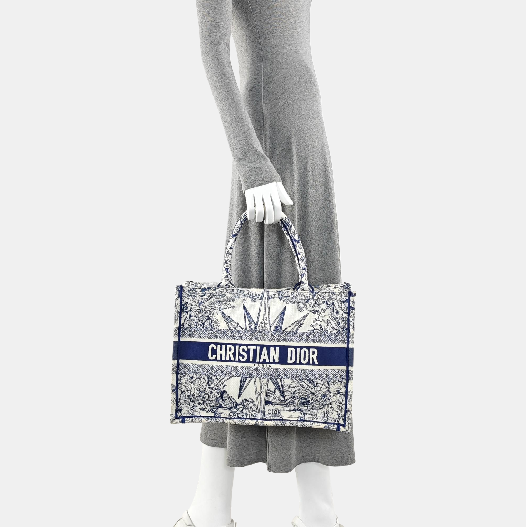 Book Tote Medium Canvas Blue