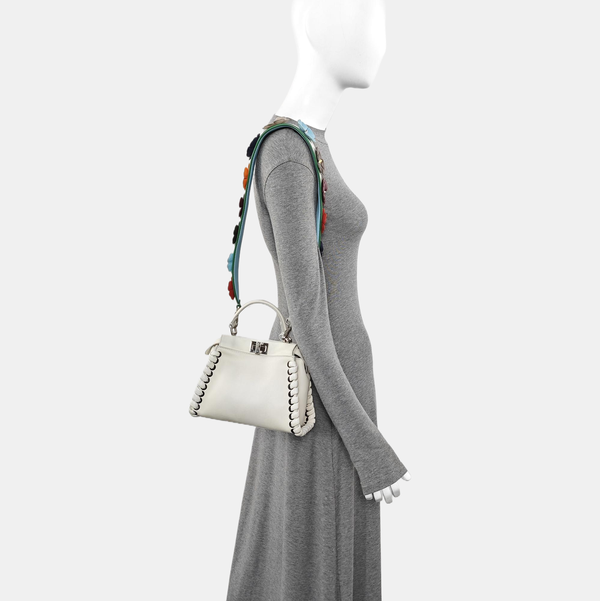 Peekaboo Mini Calfskin White