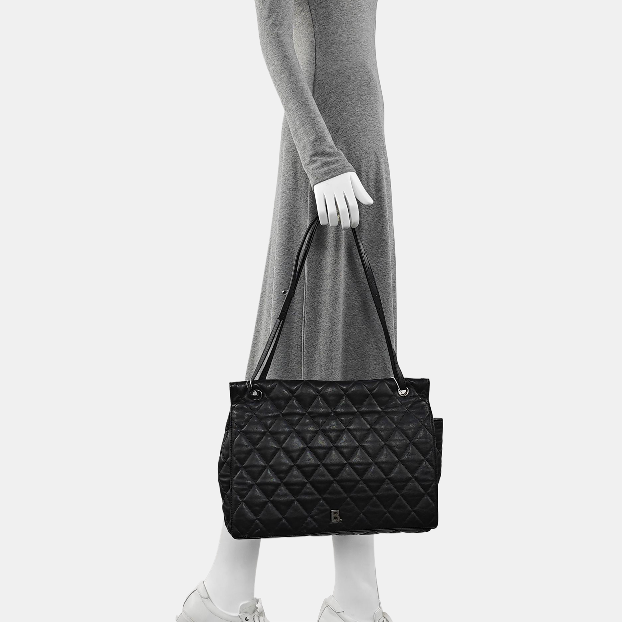 B. Quilted Calfskin Black