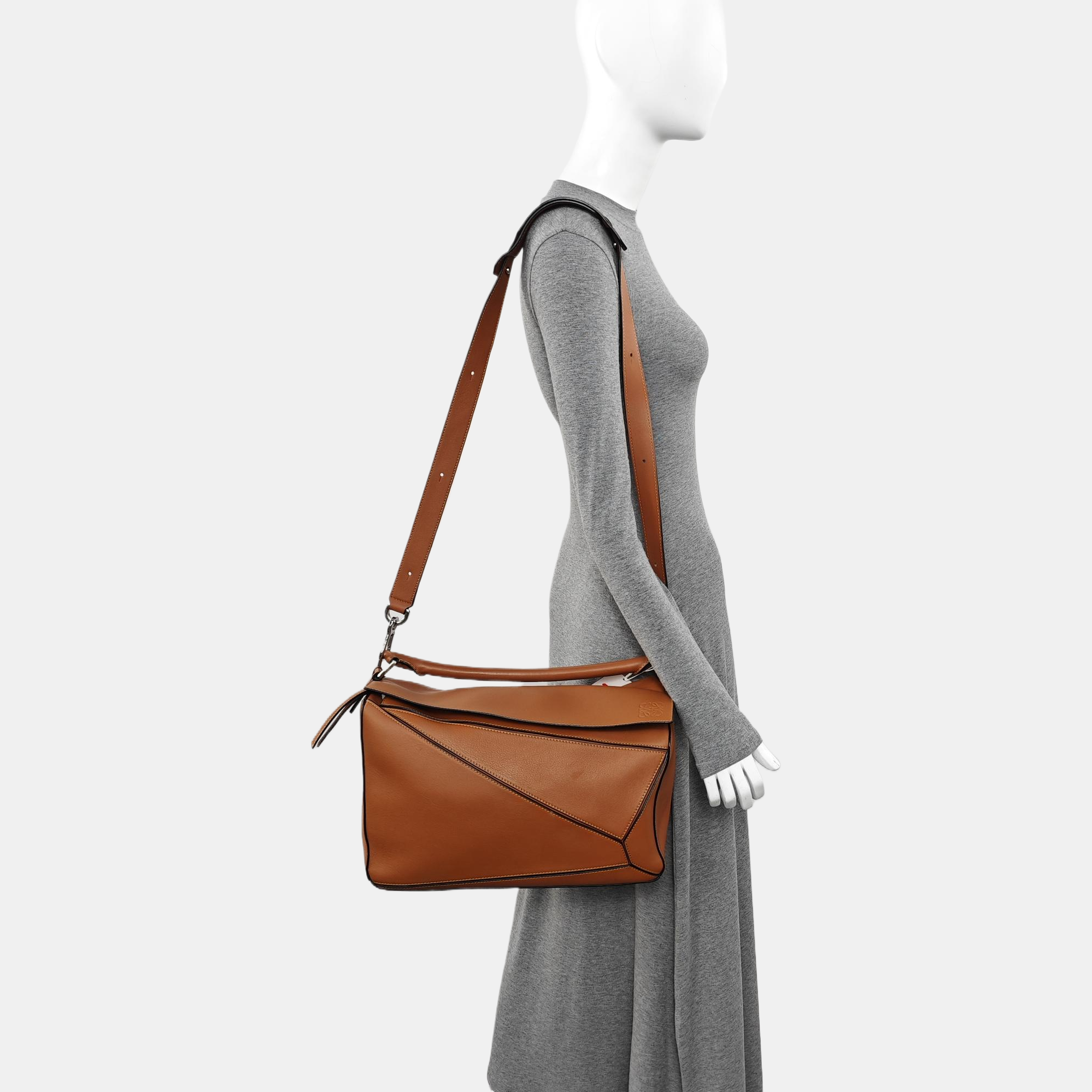 Puzzle Large Calfskin Brown