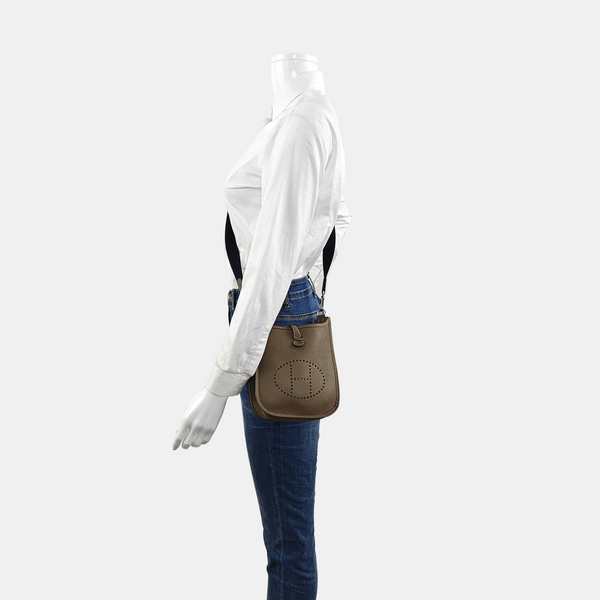 Authenticated pre-owned  Evelyne TPM Clemence Grey - Shoulder Bag at Looply