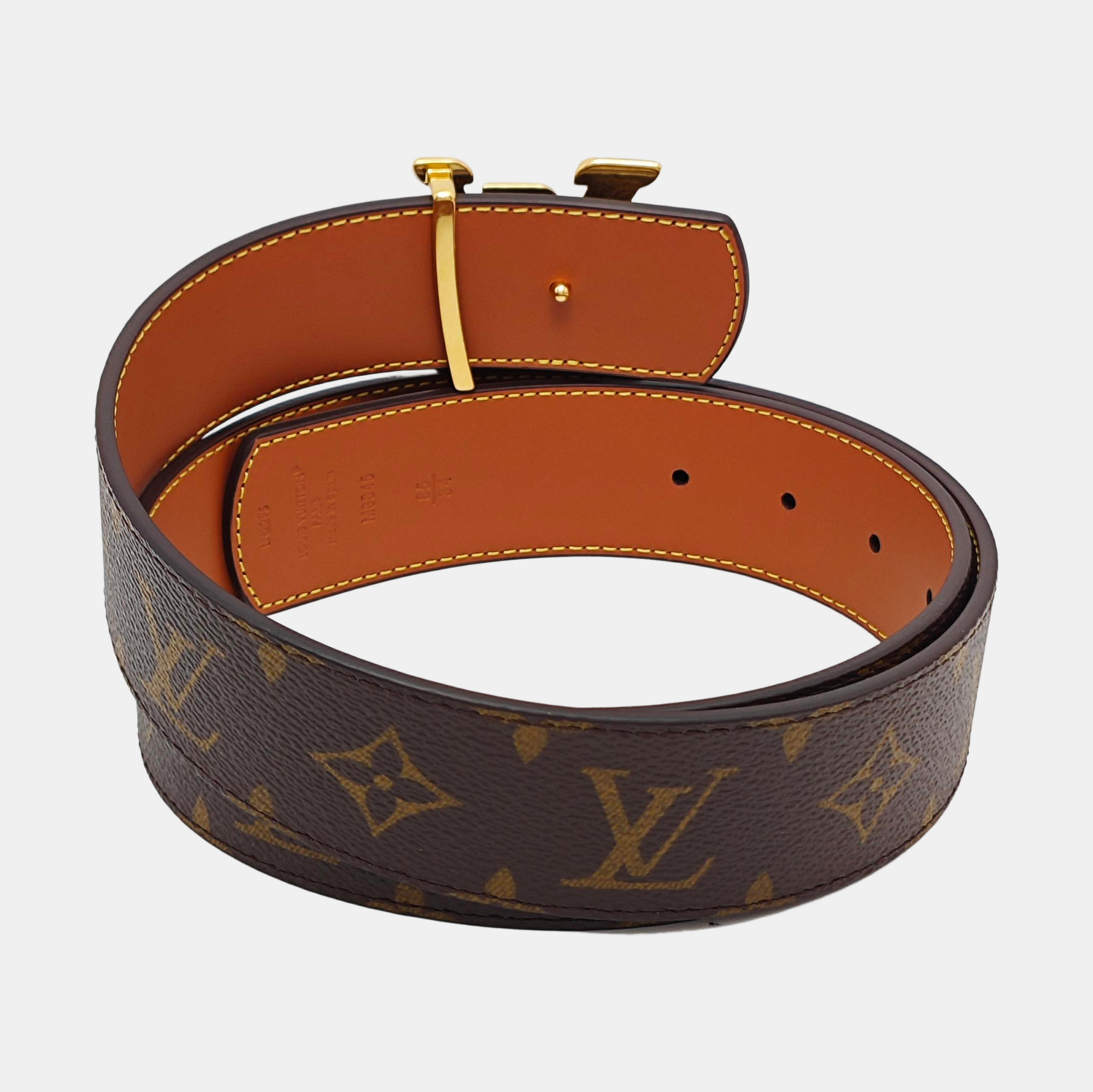 Coated Canvas Belt Brown