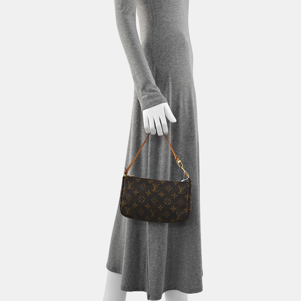 ACCESSOIRES Monogram Coated Canvas Brown