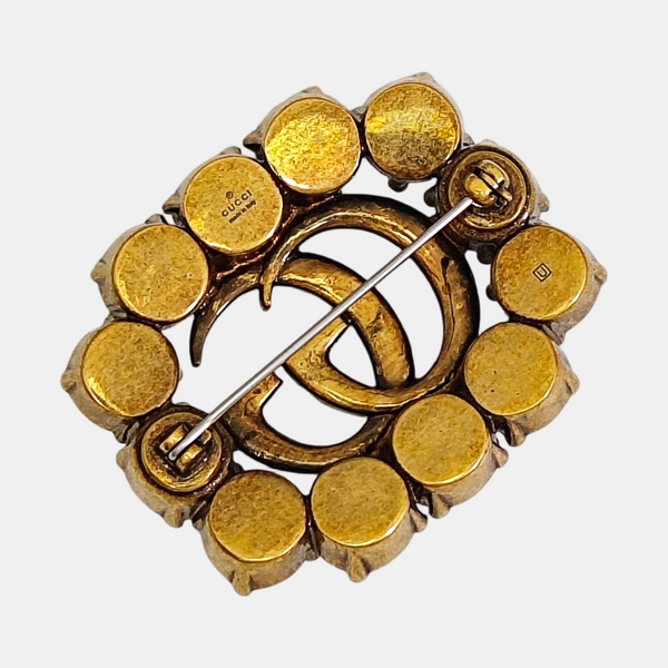 GG Running Metal Gold Brooch